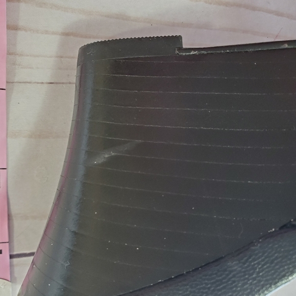 Cole Haan Women's Air Whitney Black and Gold Slide Wedge Sandal Shoes Size 7 - Picture 4 of 14